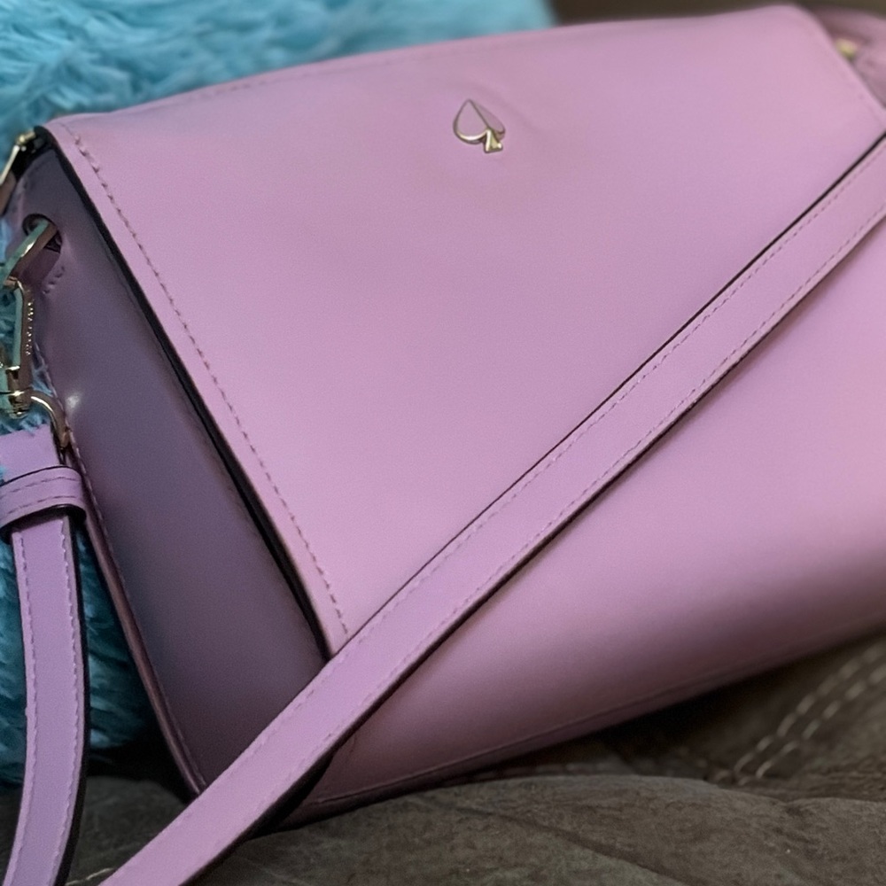 Kate Spade New York Andi Lavender Leather Crossbody
